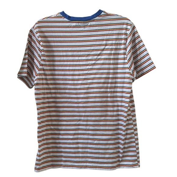 Polaroid Striped Short Sleeve Tee - White, Red, Blue - Picture 5 of 7